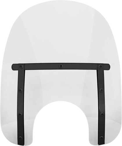 Memphis Shades - Memphis Shades Memphis Slim Windshield (7in. Cutout) - 15in. - Night Shades Clear - MEB4110