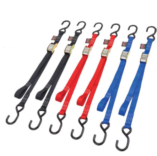 Powertye - Powertye 1in.x 3ft. PWC Tiedowns with S-Hook - Black - 22032