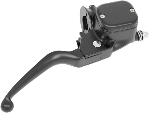 Drag Specialties - Drag Specialties 9/16in. Single-Disc Master Cylinder with Lever and Clamp Half - Black - H07-0748B-1