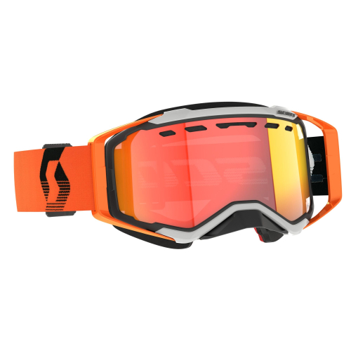 Scott USA - Scott USA Prospect Snowcross Light Sensitive Goggles - 278603-1294341 - Orange/Red Mirror Lens - OSFM