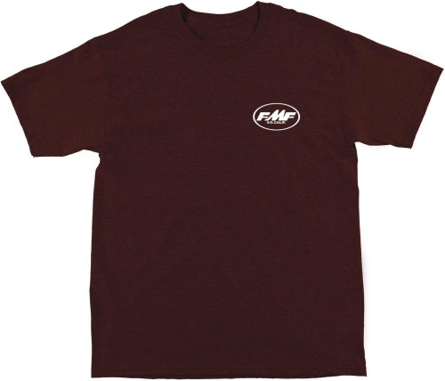 FMF Racing - FMF Racing Mellow Heather T-Shirt - SP9118901-DRH-LG - Dark Red - Large