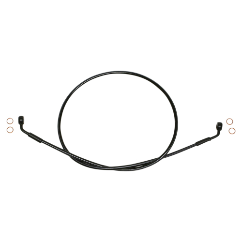 Magnum - Magnum Black Coated XR Stainless Front Brakeline Kit with Black Fittings - 42in. Total Length - SBB0606-42