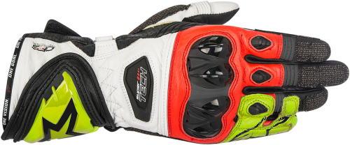 Alpinestars - Alpinestars Supertech Gloves - 3556017-1536-M - Black/Yellow/Red - Medium