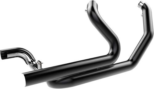 Khrome Werks - Khrome Werks 2-Into-2 Crossover Headers with Heat Shields - Black - 200860