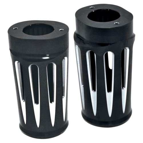 Arlen Ness - Arlen Ness Deep Cut Fork Boot Covers - Black - 20-024