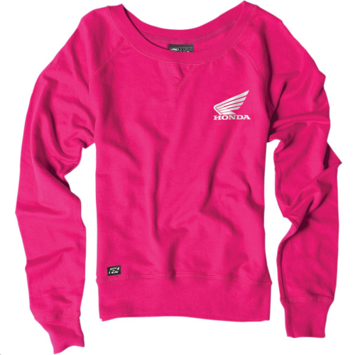 Factory Effex - Factory Effex Honda Womens Crew Sweatshirt - 22-88330 - Bright Pink - Small