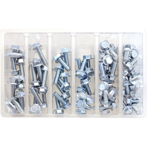 Bolt MC Hardware - Bolt MC Hardware M6 Small Hex Head Flange Bolts Refill Pack - 10mm - SV-M6HEX10