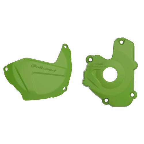 Polisport - Polisport Clutch/Ignition Cover Kit - Green - 90950