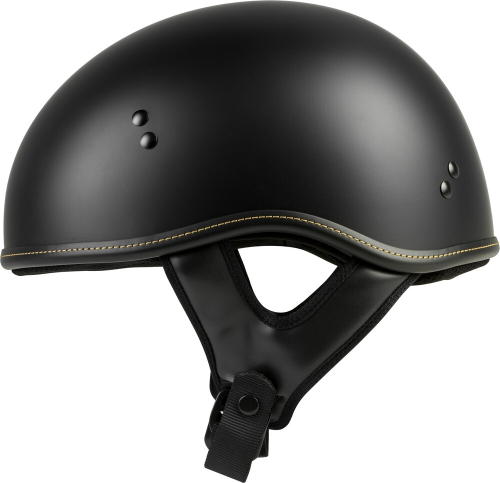 Highway 21 - Highway 21 .357 Solid Half Helmet - 77-1101M - Matte Black - Medium