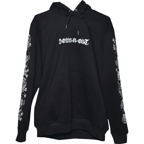 Lethal Threat - Lethal Threat Down-N-Out Cheating Death Hoodie - DT10054XL - Black/White - X-Large