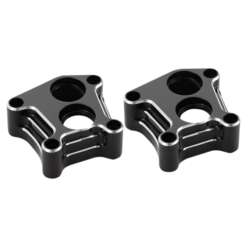 Arlen Ness - Arlen Ness 10-Gauge Lifter Block Covers - Black - 12-573