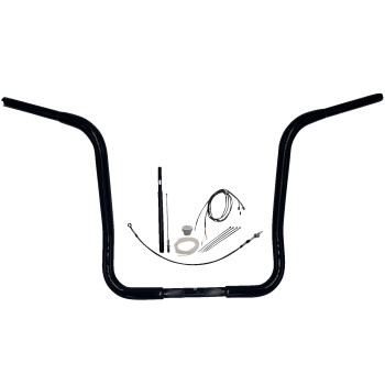 Fat Baggers, Inc. - Fat Baggers, Inc. 1-1/4in. EZ Install Round Top Handlebar Kit - Black - 919416-B