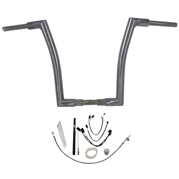Fat Baggers, Inc. - Fat Baggers, Inc. 1-1/2in. EZ Install Flat Top Handlebar Kit - Chrome - 619616