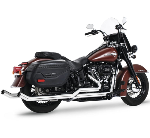 Freedom Performance - Freedom Performance Tuck-N-Under Upsweep Exhaust - Chrome with Black Tips - Straight Star - HD00933