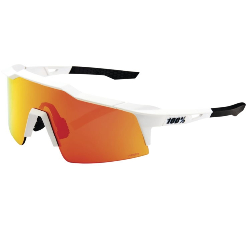 100% - 100% Speedcraft SL Sunglasses - 60008-00004 - Soft Tact Off-White / Red Lens - OSFM