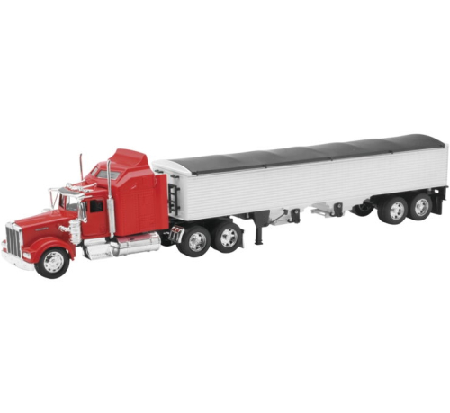 New Ray Toys - New Ray Toys 1:32 Long Hauler - Kenworth W900 Grain Hauler - 10773