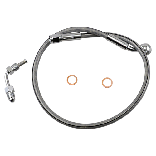 Magnum - Magnum Clear Coated XR Stainless Upper Front Brakeline Kit  - 22in. Total Length - SSC1501-22