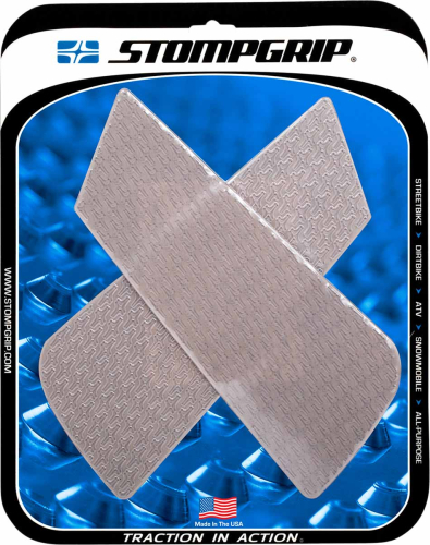 Stompgrip - Stompgrip Icon Profile Wedge Tank Grips - Clear - 50-14-0004C