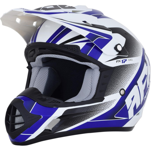 AFX - AFX FX-17 Force Helmet - 0110-5239 - White/Blue - Medium