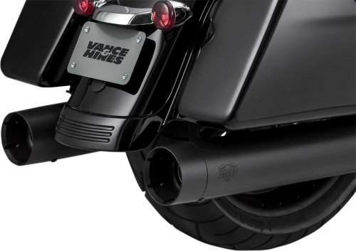 Vance & Hines - Vance & Hines Oversized 450 Titan Slip-On Mufflers - Black - 46650