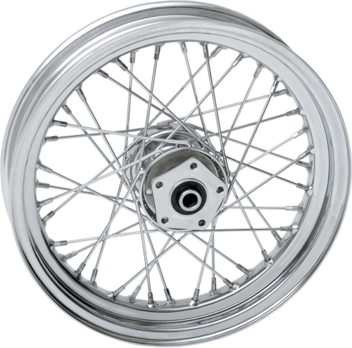 Drag Specialties - Drag Specialties Laced 40 Spoke Front Wheel - 16x3 - Chrome - 74287N