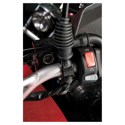 BikeMaster - BikeMaster T2 Handlebar Mirror Adapters for Lever Brackets - 10mm - Black - T-2BK-10MM