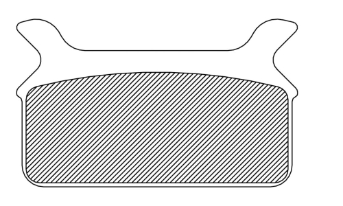 Drag Specialties - Drag Specialties Organic Brake Pads - FAD201