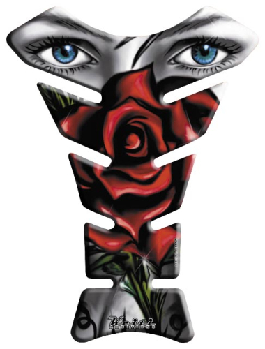 Keiti - Keiti Tank Protector - Black - Female with Rose - KT8140