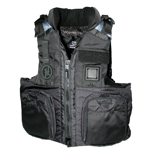 First Watch - First Watch AV-800 Pro 4-Pocket Vest (USCG Type III) - Black - L/XL