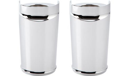 Arlen Ness - Arlen Ness Smooth Fork Boot Covers - Standard - Chrome - 20-036