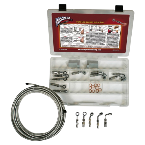 Magnum - Magnum Build Your Own Brake Line Basic Builder Kit - Chrome - 399005