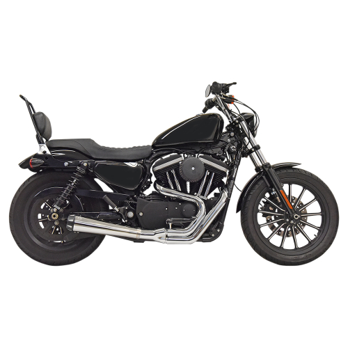Bassani Manufacturing - Bassani Manufacturing Road Rage Gen II 2-into-1 System - Chrome - 1X42R