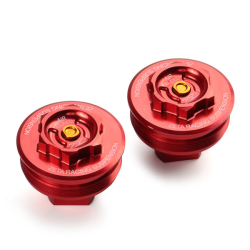 ZETA - ZETA Fork Caps - Red - ZE56-10132