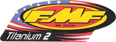 FMF Racing - FMF Racing Muffler & Silencer Replacement Decal - 2 Stroke - Ti 2 Decal - 012786