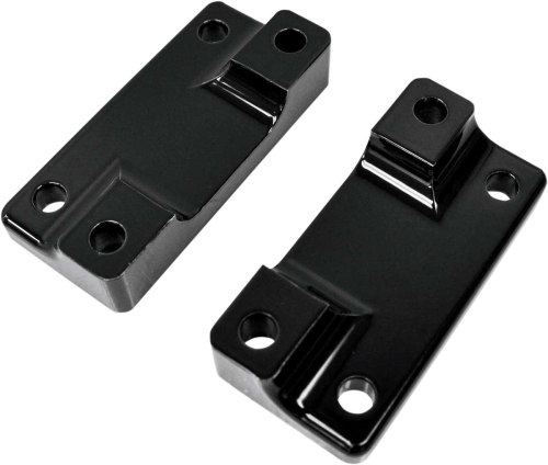 Drag Specialties - Drag Specialties Fender-To-Fork Adapter - Gloss Black - 1410-0064