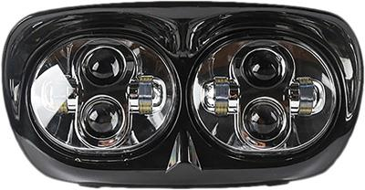 PathFinder - PathFinder Road Glide LED Headlight - Black - HRGLEDAB