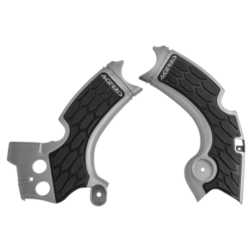 Acerbis - Acerbis X-Grip Frame Guards - Silver/Black - 2657591015