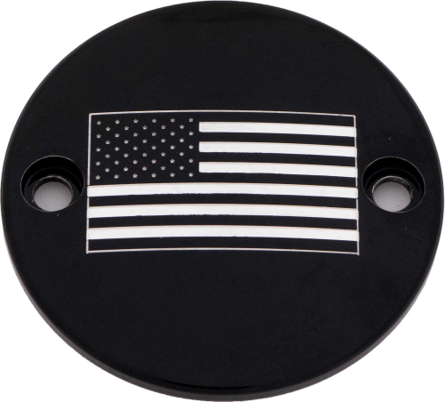 Custom Engraving LTD - Custom Engraving LTD Patriotic Points Cover for American Flag - Black - M8 - PATR21-63BG