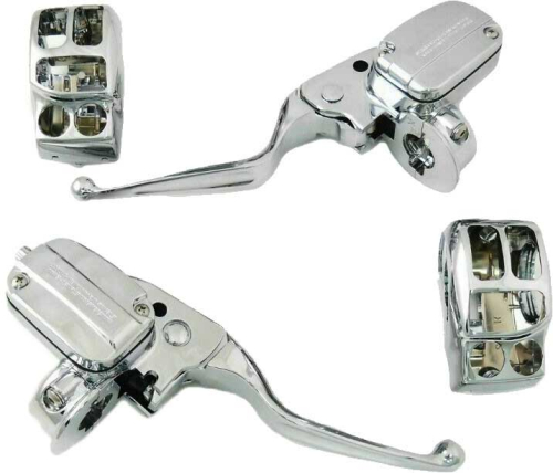 HardDrive - HardDrive 17-Up Style Handle Bar Controls - Chrome - 53982