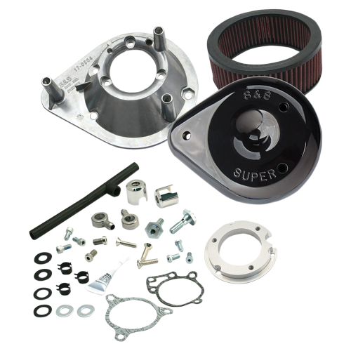 S&S Cycle - S&S Cycle Teardrop Air Cleaner Kit - Black - 170-0312B