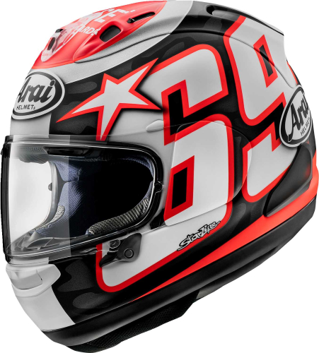 Arai Helmets - Arai Helmets Corsair-X Nicky Reset Helmet - 0101-15895 - Nicky Reset Red - X-Small