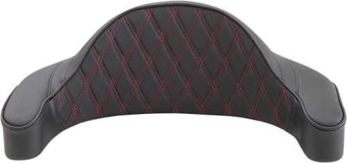 Drag Specialties - Drag Specialties Tour Box Pad - Double diamond - Red Stitch - 0822-0437
