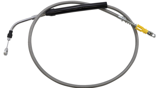 LA Choppers - LA Choppers Stainless Braided Clutch Cable - Beach Bars - LA-8058C13