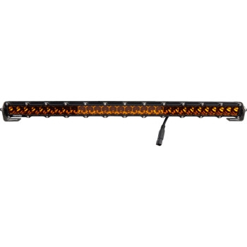 Heretic Studio - Heretic Studio 6-Series Light Bar - 30in. (34in. x 2in. x 1.5in.) - Black Spot Light with Amber Lens - 53008