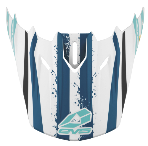 EVS - EVS Replacement Grappler Visor for T5 Helmets - HE18T5G-VSW - Blue/White