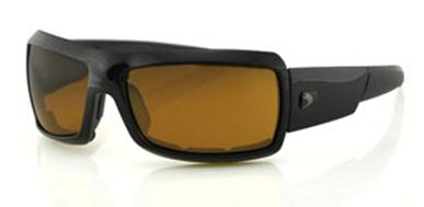 Bobster Eyewear - Bobster Eyewear Trike Sunglasses - ETRI001A - Black/Amber Lens