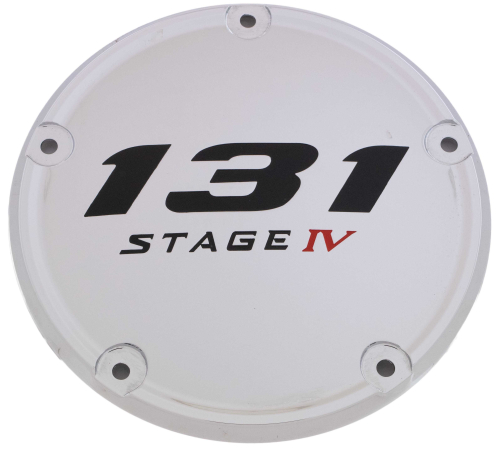 Custom Engraving LTD - Custom Engraving LTD Derby Cover for 131 Stage IV - Chrome - M8 Softail - 131-05-67