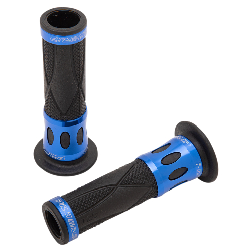 Pro Grip - Pro Grip 728 Anodized Road/Scooter Grips - Blue/Black - 728BU