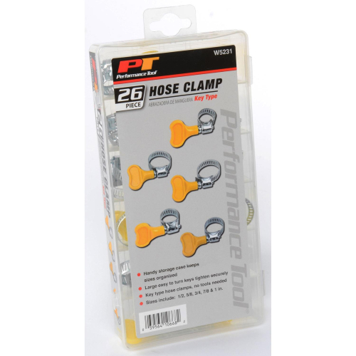 Performance Tools - Performance Tools 26-Piece Key Type Hose Clamps - W5231