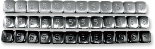 K&L Supply - K&L Supply Steel Stick On Wheel Weights - Silver - 5g. - 32-2413